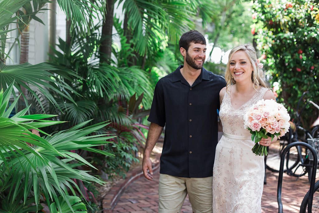 An emergency wedding day kit makes your Key West wedding go smoothly so you can have more moments like this.