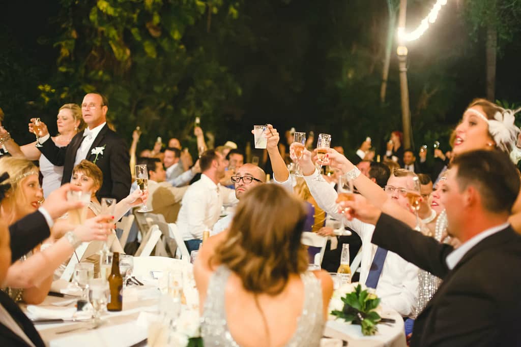 Cheers - at a Key West wedding.