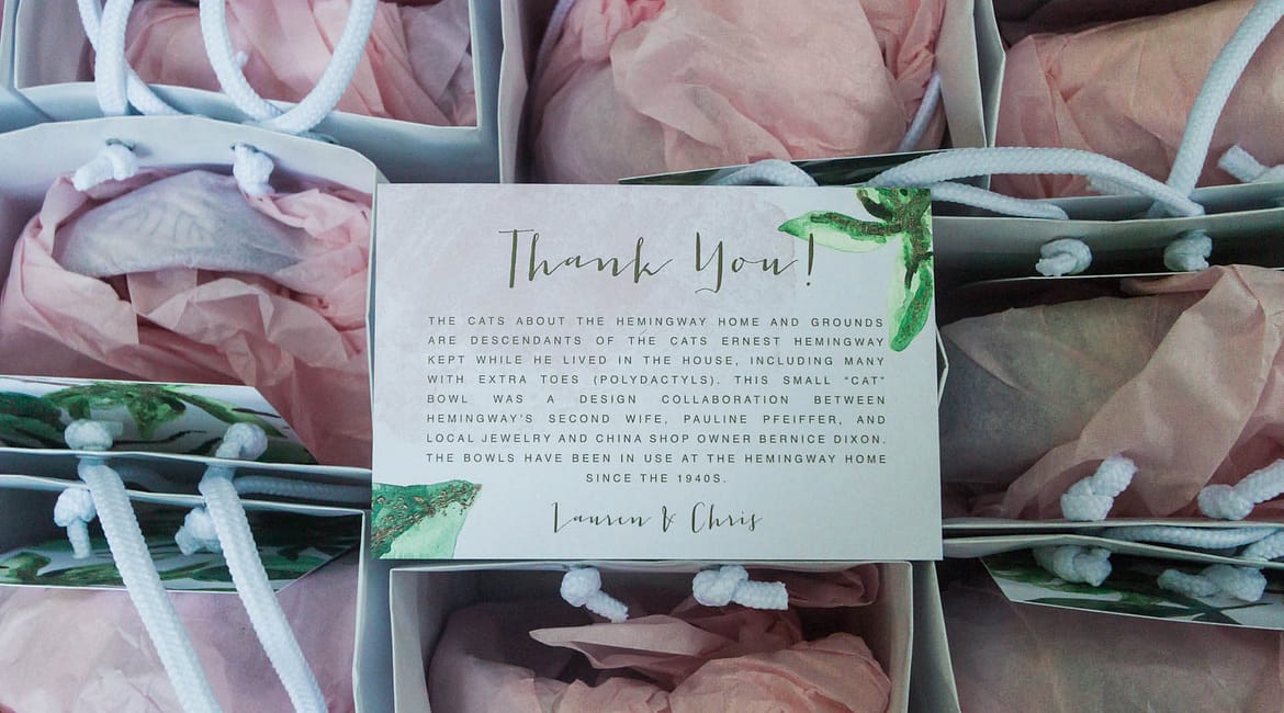 Key West Welcome Bags for guests
