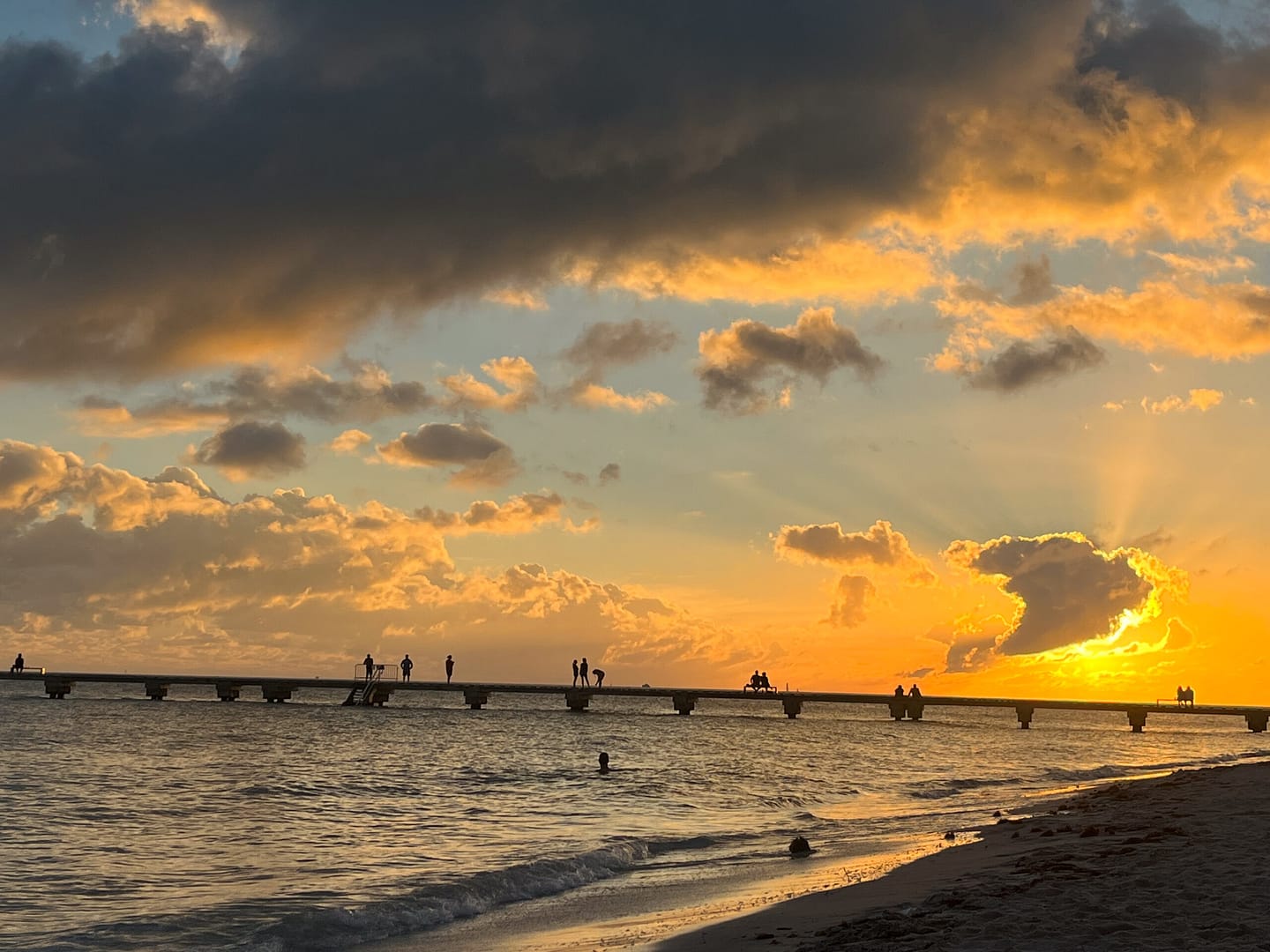 A photograph of the sunset over a Key West beach - one of the top Key West Excursions.