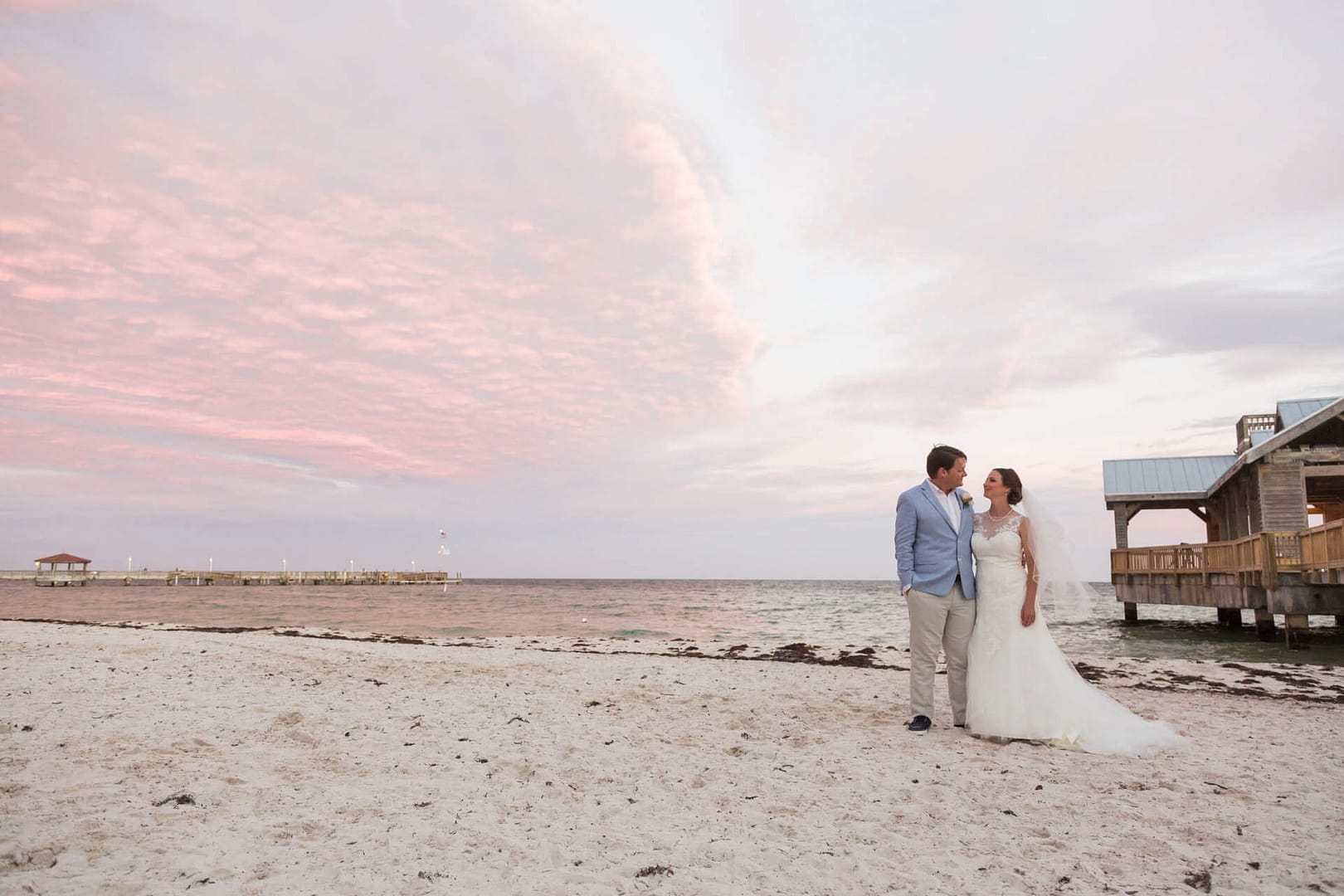 A couple enjoys their Key West elopement.