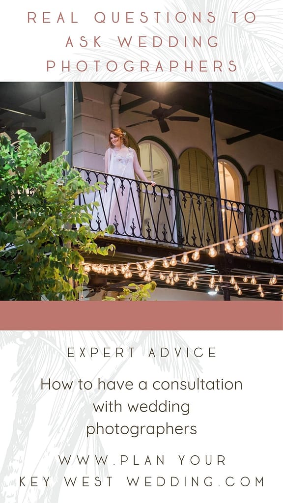 Questions to Ask Your Wedding Photographer - Key West Wedding