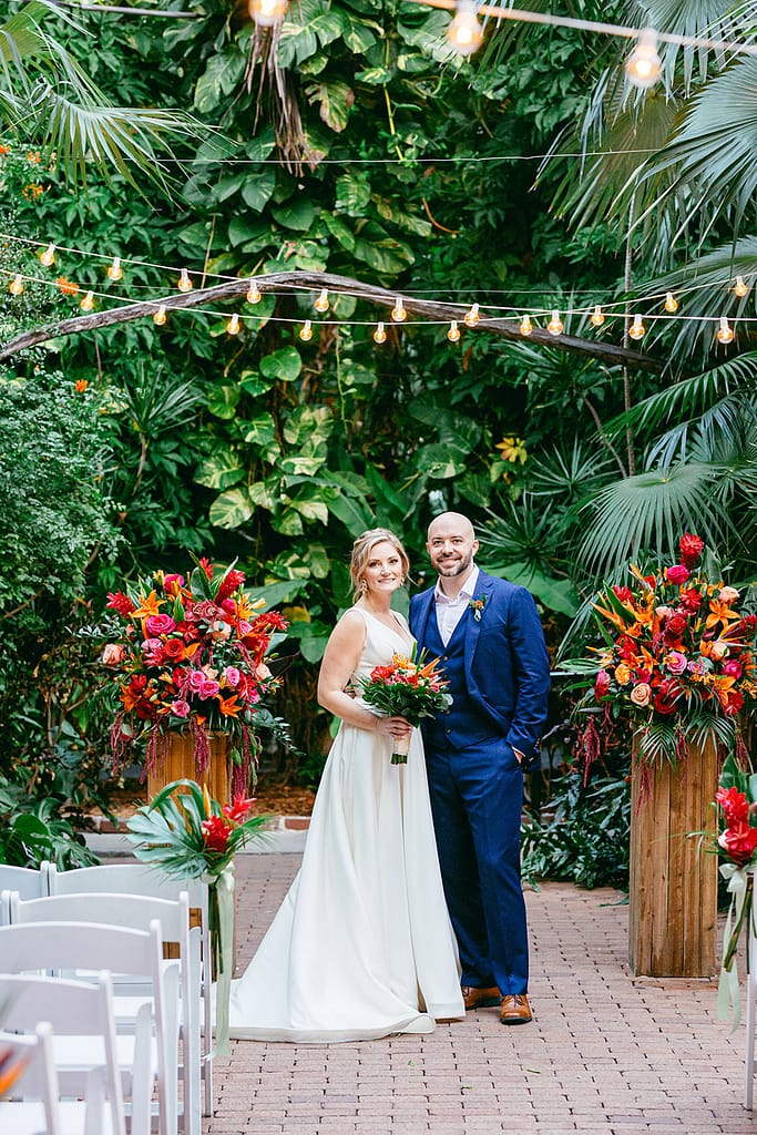 Beautiful couple at the Hemingway House in Key West