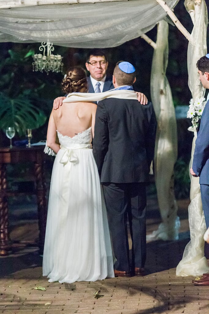 A Jewish wedding ceremony in Key West Florida
