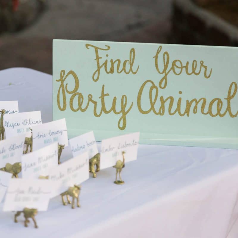 Seating charts can be a fun addition to reception decor